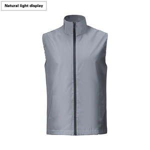 Chaleco Reflectante sin Mangas para Hombre, Primavera-Verano, para Correr de Noche, Transpirable, con Forro de Rejilla, Estilo Hip-Hop, Rock, Moda Urbana - Product Image 2