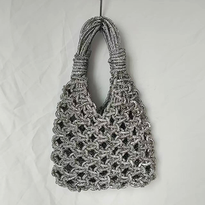 Bolso abierto de poliéster con diamantes de imitación, bolso de barra, bolso de noche con diamantes de imitación de <span class=keywords><strong>cristal</strong></span> - Product Image 2