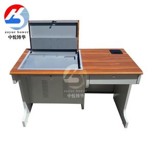 학교 교실 교사 책상 플립 서랍이있는 컴퓨터 책상 테이블 노트북 사무실 CEO 이사 책상 사용자 정의 Zoyue Bower - Product Image 5