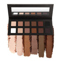 Professionelle 12-Farben Vegane Matte Schwarze Lidschatten-Palette Private Label Langanhaltend Wasserfest Augen-Make-up Großhandel