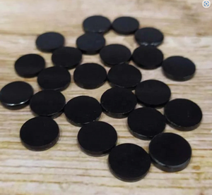 Onice nero naturale 10mm forma rotonda Cabochon piatto pietra preziosa sciolta per anello in argento Sterling 925 Bracelete NecklaceJewelry Making - Product Image 5