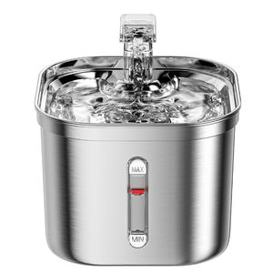 स्टेनलेस स्टील पालतू पानी का फव्वारा, स्वचालित बिल्ली पानी डिस्पेंसर - Product Image 4