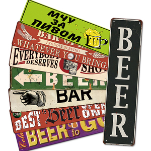 Dilanyu Cartel de chapa en relieve Vintage Colgante de pared Publicidad Carteles de metal - Product Image 6