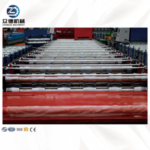 Machine de formage à froid de tôles d'acier colorées à double couche haute productivité, machine de formage à froid de tôles <span class=keywords><strong>IBR</strong></span> et de tôles vernissées pour tuiles de toiture - Product Image 4