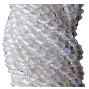 Blanc brillant Arc-En-Ciel <span class=keywords><strong>Pierre</strong></span> <span class=keywords><strong>De</strong></span> <span class=keywords><strong>Lune</strong></span> Bleu Feu Flashy perles rondes - Product Image 1