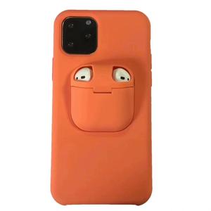 Para iPhone 11 casos <span class=keywords><strong>2</strong></span> en 1 de silicona los <span class=keywords><strong>Airpods</strong></span> <span class=keywords><strong>pro</strong></span> de silicona caso auriculares funda con soporte para los <span class=keywords><strong>Airpods</strong></span> <span class=keywords><strong>Pro</strong></span> - Product Image 1