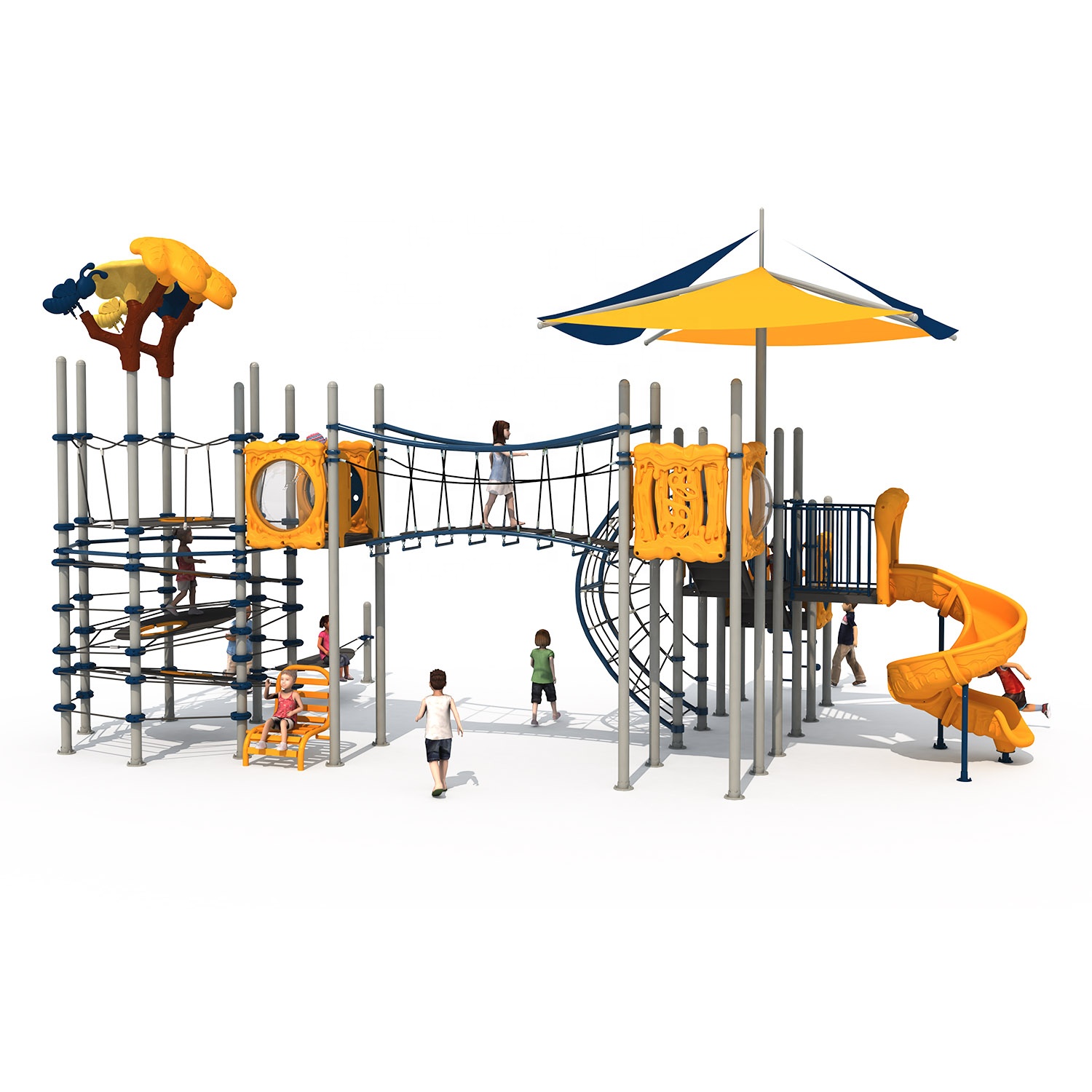 Комплекты для скалолазания на открытом воздухе под заказ, игровые комплекты на веревке и оборудование для уличной игровой площадки