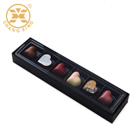 Boîte d'emballage de luxe pour chocolats, coffret cadeau élégant en plastique avec insert à 6, 12 ou 18 compartiments et sac en papier assorti pour présentation de bonbons