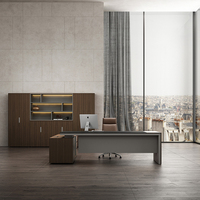 Usine Moderne Mobilier Design JE Forme MDF En Bois Directeur PDG Exécutif Bureau Bureau