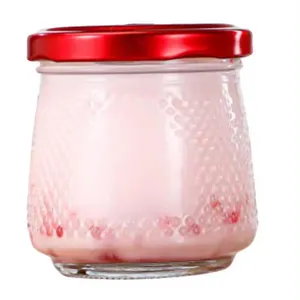 screen printing 150mL 200ML 380ML jam jars bird nest packaging virgin coconut oil bottle small glass jar for honey