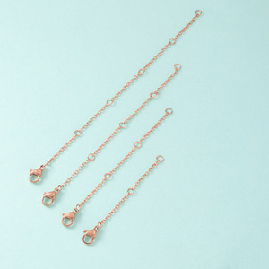 Tự làm đồ trang sức tùy chỉnh chuỗi <span class=keywords><strong>Extender</strong></span> Vòng cổ đồ trang sức phát hiện <span class=keywords><strong>Extender</strong></span> chuỗi đuôi - Product Image 4