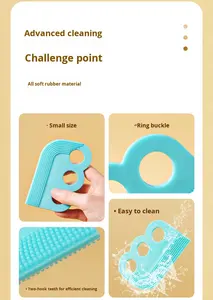 Cepillo Quitapelusas para Mascotas al por Mayor, Herramienta de Doble Cara para Raspar y Recoger Pelo, Goma Suave con Orificios para Alfombras, Eficiente y Reutilizable - Product Image 2