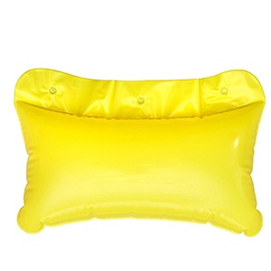 Cuscino gonfiabile del bagno del vinile durevole con il cuscino di sostegno del collo, accessorio comodo di lusso della vasca da bagno per uso domestico della stazione termale - Product Image 1
