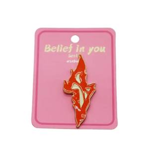 Wsnbwye Badges et patchs épinglette en métal Badge émail dur mauvais œil épingle en émail personnalisé Badge en métal moulage en résine - Product Image 1