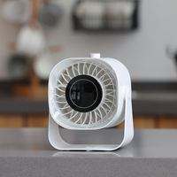 Kipas Meja Mini Portabel Nirkabel Isi Ulang IMYCOO Terbaru dengan Layar LED Digital, Kipas Pendingin Meja Kecil USB yang Kuat dan Dapat Disesuaikan