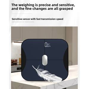 स्मार्ट तकनीक बहु-कार्य डिजिटल शरीर वसा पैमाने पर ब्लूटूथ बाथरूम के लिए व्यक्तिगत वसा पैमाने व्यक्तिगत रूप 180 किलोग्राम नीला दांत - Product Image 3