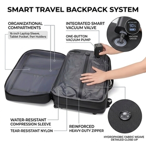 <span class=keywords><strong>Mochila</strong></span> de Gran Capacidad <span class=keywords><strong>Antirrobo</strong></span>, Bolsa Impermeable con Compresión al Vacío Personalizada, <span class=keywords><strong>Mochila</strong></span> para Portátil de Viaje y Negocios - Product Image 2