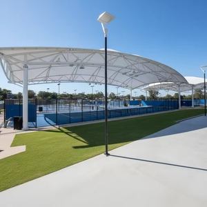 Customized Architectural Membrane Padel Tennis Sports Court Cover Tensile Structure PVDF Fire Resistant Eco Friendly for Indoor - Product Image 4