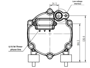 Sửa Đổi Máy Nén 12V Song Song Xe Điều Hòa Không Khí Máy Nén 24V Máy Nén Điện - Product Image 6
