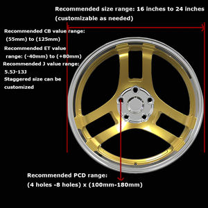 ZW Speed-Oriented Monoblock für Nissan 350z 370z 20 Gold 17 18 <span class=keywords><strong>JDM</strong></span> 19 Zoll Geschmiedete Rennwagen-Leichtmetallfelgen 4x100 Custom 5x114.3 Räder - Product Image 2
