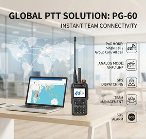 강롱 PG-60용 |   20KM 범위 |   스크린 및 풀 키보드 UHF/VHF 무전기 |   IPX-8 방수 |   해양 및 자동차용 - Product Image 2