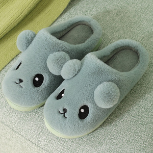 Cute Animal Expression Indoor Home <strong>Thermal</strong> Cotton for <strong>Slippers</strong> with Non-Slip Thick Sole Winter Comfortable for <strong>Men</strong> and Women - Product Image 6