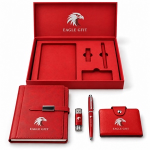 Cuaderno A5 de PU para Negocios, Porta Tarjetas, Memoria USB de 16G, Personalizable para Regalos Corporativos de Oficina, Set de Regalo 4 en 1 - Product Image 4