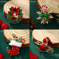 Broche de Noël XUPING, cadeaux, fêtes, bijoux de mode, broches pour femmes, strass, décoration de vacances, broche raffinée