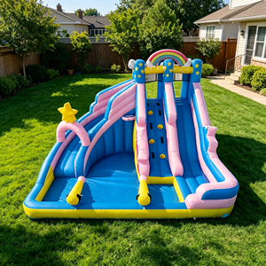 Château <span class=keywords><strong>gonflable</strong></span> Little Pony avec double toboggan et piscine pour <span class=keywords><strong>aire</strong></span> <span class=keywords><strong>de</strong></span> <span class=keywords><strong>jeux</strong></span> en plein air - Product Image 1