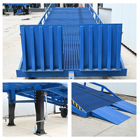 Rampe de chargement portable 8T 10T, rampe hydraulique pour conteneurs, rampe mobile d'accès au quai pour camions et remorques