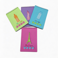 Carnet à spirales A5 en polypropylène rigide, motif Statue de la Liberté, agenda A5 personnalisé à spirales, carnet à spirales A5 en gros pour usage quotidien
