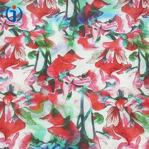 قماش حرير كتان مطبوع بتصميم طيور تقليدية صينية مصنوع حسب الطلب بنمط مخصص - Product Image 3