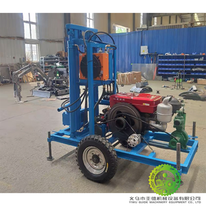 Customized Mini Rotary Water Well <b>Drilling</b> Rig 22HP 25HP 35HP Petrol/Diesel 150M Mini Borehole CE Certified Powerful <b>Pump</b> Core - Product Image 2