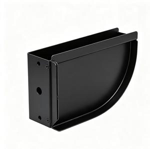 Panneau en tôle noire sur mesure avec trous de fixation et bords pliés pour usage industriel, service de fabrication de tôlerie - Product Image 2