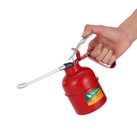 200cc 500cc rouge tube flexible en acier levier style ascenseur huile can huileur can pompe manuelle moteur huile can