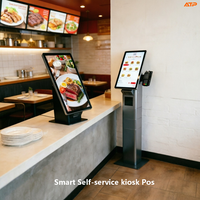ATP Interaktiver Selbstbedienungs-Kiosk für Krankenhäuser zur Gesundheits-Selbstregistrierung mit Desktop-Kartenleser und SDK Intel Core I5 Bodenmodell