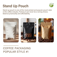 Sacs à café à fond plat avec fermeture à lien métallique imprimés sur mesure 250g/500g, pochettes d'emballage pour thé 1oz avec soufflet latéral