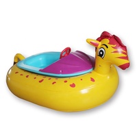 Nouveau personnalisé eau motorisé rose cygne gonflable électrique pare-chocs bateau eau jouets Portable monter sur jouet bateau pour enfant et adulte