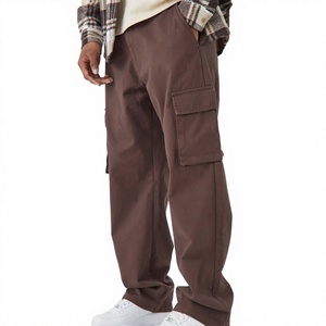 Men <b>Cargo</b> <b>Pants</b> Multi Pocket Cotton <b>Work</b> <b>Pants</b> Casual Loose Fit Trousers - Product Image 3