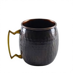 Taza de barril de cobre de la mejor calidad para Moscú mulas cobre martillado puro con asas - Product Image 1