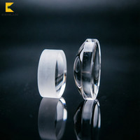 Lentille sphérique en verre de quartz médical UVA UVB UVC LED Plano Convex 24mm