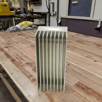 6000 série profilés en aluminium radiateur peigne dissipateur de chaleur et déshumidificateur radiateur traitement de coupe pulvérisation oxydation électrophorèse