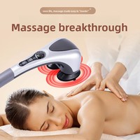 Bâton de massage électrique à double tête, appareil de massage des mains simulé, vitesse variable en continu, vibration haute fréquence, portable pour le corps