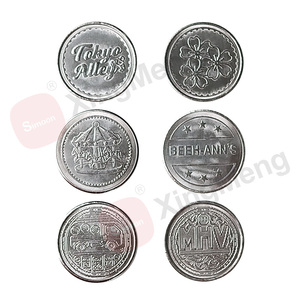 Stainless Steel Arcade Game Tokens Coin Operated Metal Token Coins for <strong>Amusement</strong> <strong>Machines</strong> - Product Image 2