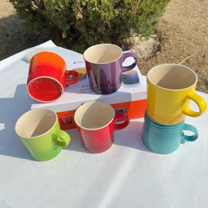 Taza Moderna Estilo Nórdico con Tapa de Macaron, Creativa con Degradado de Arcoíris, Cerámica de 350 ml, Apta para Microondas, Regalos Empresariales ODM, Café <span class=keywords><strong>Frío</strong></span> o Caliente - Product Image 2
