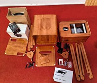 Photomaton instantané en bois de chêne double face avec écran tactile de 18,5 pouces compatible avec iPad et appareils photo reflex numériques pour événements festifs