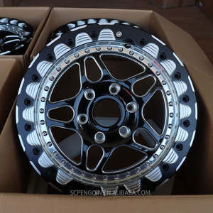 Jantes en alliage forgé personnalisées <span class=keywords><strong>4x4</strong></span>, finition usinée, beadlock, 22, 24, 26, 28 pouces, pour voitures particulières, Dodge Charger Challenger - Product Image 5