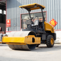 Compacteur routier diesel 2-5 tonnes avec pompe hydraulique, moteur et pneus en caoutchouc, rayon de braquage court JS4000