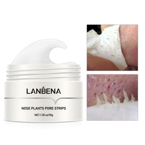 LANBENA masker wajah baru, penghilang komedo, masker bintik hitam, stiker pori-pori hidung