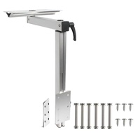 Support de table pliable rotatif en aluminium pour camping-car, caravane, yacht, motorhome, à fixer au mur